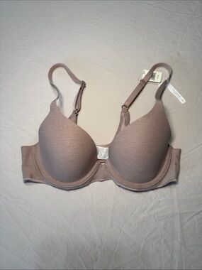 aerie Mauve Light Pink Molded Push-Up Bra with Adjustable Straps